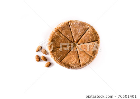 Traditional Christmas marzipan isolated on white background Traditional Christmas marzipan isolated on white background 70501401