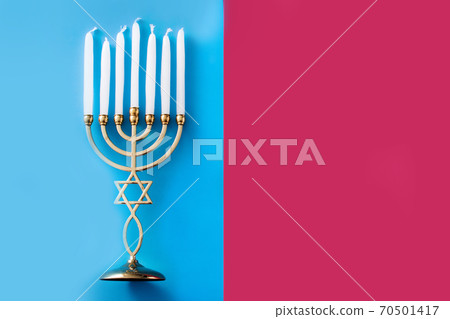 Jewish Hanukkah menorah 70501417