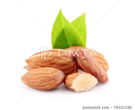 almond, isolated on white background 70501586