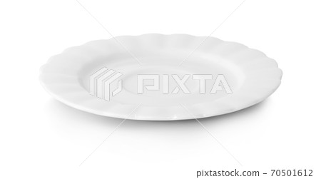 white plate isolated on white background 70501612