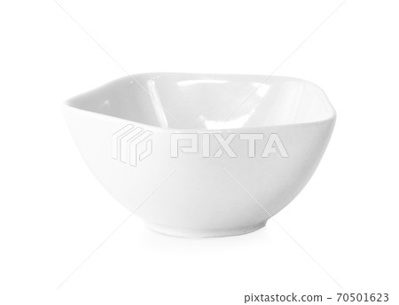 White ceramic bowl isolated on white background White ceramic bowl isolated on white background 70501623