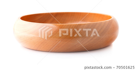 Wooden bowl. Isolated on white background Wooden bowl. Isolated on white background 70501625