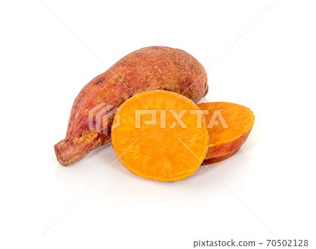 Sweet potato isolated on white background Sweet potato isolated on white background 70502128