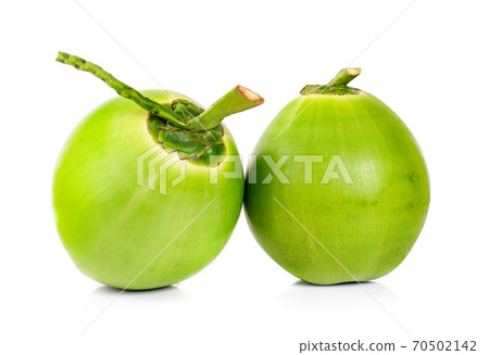 green coconut an isolated on white background 70502142