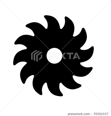 saw blade icon on white background. flat style. wood saw blade sign. saw blade icon on white background. flat style. wood saw blade sign. 70502437