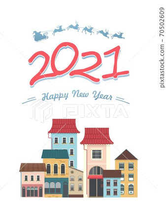 calendar 2021 vertical christmas poster vector 70502609