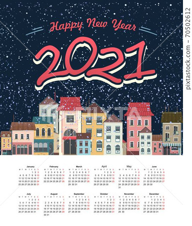 2021 english city calendar cozy city 70502612