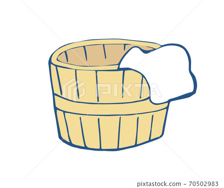 Handwritten style: Illustration of a bathtub Handwritten style: Illustration of a bathtub 70502983