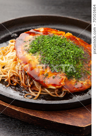 Hiroshima style okonomiyaki Hiroshima style okonomiyaki 70503664