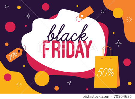 Black Friday sales ane discounts abstract banner Black Friday sales ane discounts abstract banner 70504685
