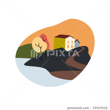 House near the sea. 70507038