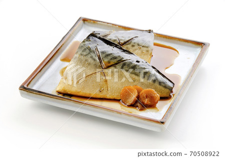 Boiled mackerel 70508922