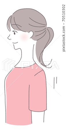 美麗的姿勢女人姿勢校正 70510302