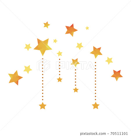 Watercolor illustration of stars Glitter stars Watercolor illustration of stars Glitter stars 70511101