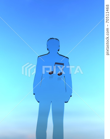 Anyone who wishes has a song of the heart 3DCG illustration 70511468