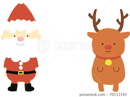 Santa reindeer material (vector) Santa reindeer material (vector) 70511595