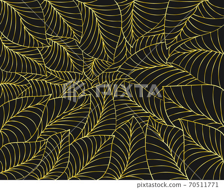 golden root leaf repeat pattern background 70511771