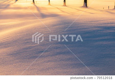 荒川河床的雪被日出染成的“ Sa玉縣”雪景 荒川河床的雪被日出染成的“ Sa玉縣”雪景 70512018