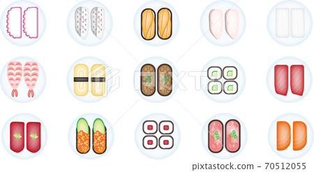 Soft gradation sushi set 70512055