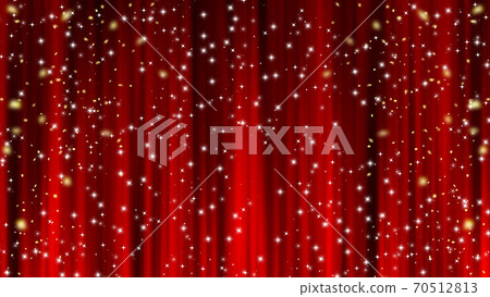 明星紙暴風雪紅色窗簾懸垂窗簾 70512813