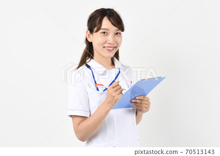 Smiley female healthcare worker 70513143