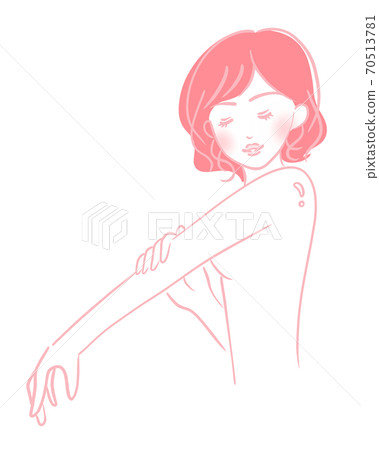 皮膚光滑的女人 70513781