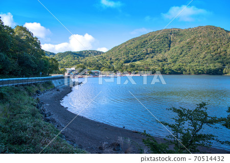 縣立赤城公園赤城大沼地藏岳初秋風光 70514432