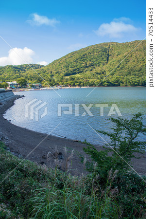 縣立赤城公園赤城大沼地藏岳初秋風光 70514433