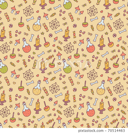 Funny halloween seamless pattern 70514463