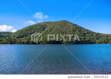 Prefectural Akagi Park Jizodake Scenery from the precincts of Akagi Shrine Early autumn scenery 70514525