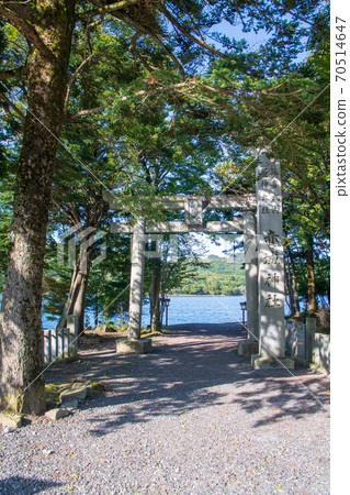 Prefectural Akagi Park Akagi Shrine precincts Early autumn scenery 70514647