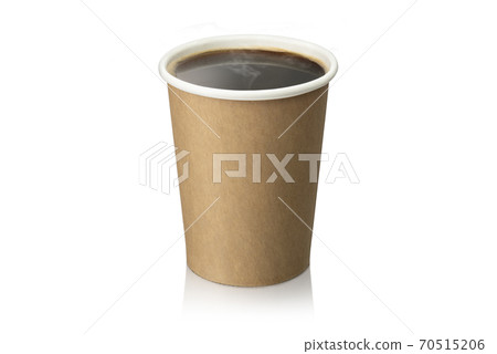 Coffee in a paper cup Coffee in a paper cup 70515206