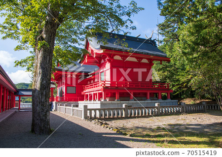 Prefectural Akagi Park Akagi Shrine precincts Early autumn scenery 70515419