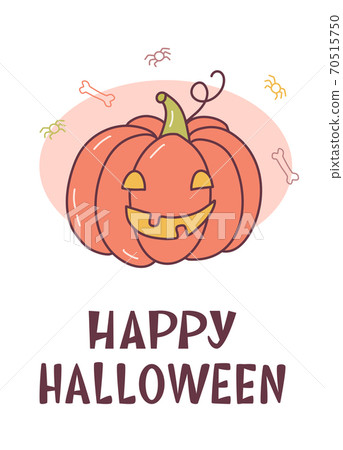 Pumpkin halloween card Pumpkin halloween card 70515750
