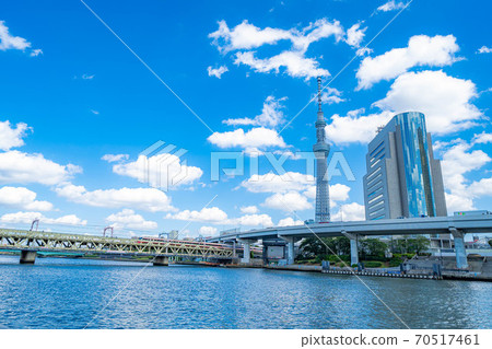 Daytime Sky Tree seen from Asakusa [Tokyo] 70517461