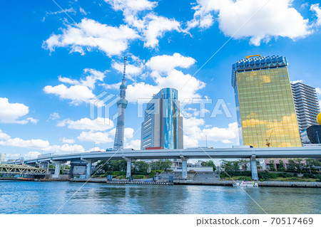 Daytime Sky Tree seen from Asakusa [Tokyo] 70517469