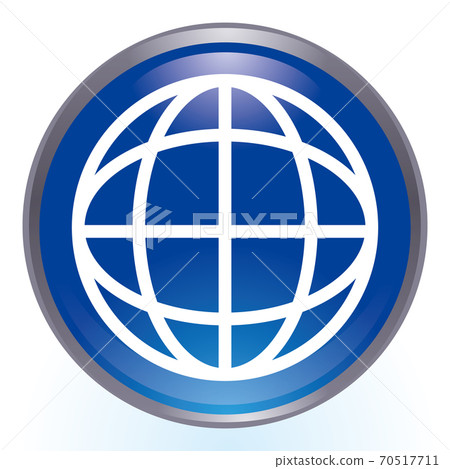 Globe with a three-dimensional effect Globe of the image of the earth world Colorful illustration Icon Radio button Globe with a three-dimensional effect Globe of the image of the earth world Colorful illustration Icon Radio button 70517711