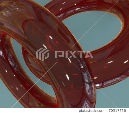 3d rendering of abstract geometry looking  forms isolated on white 70517756