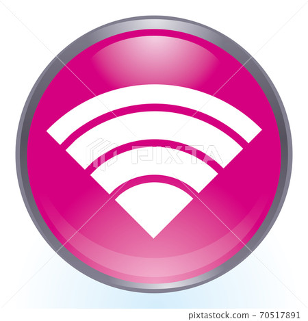 光澤三維Wi-Fi Wi-Fi徽標色彩豐富的插畫圖標單選按鈕 光澤三維Wi-Fi Wi-Fi徽標色彩豐富的插畫圖標單選按鈕 70517891