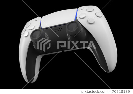 Realistic video game controller isolated on black with clipping path. 70518189