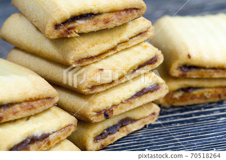 flour cookies with jam 70518264