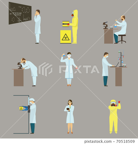 Set of Scientific Characters. 70518509