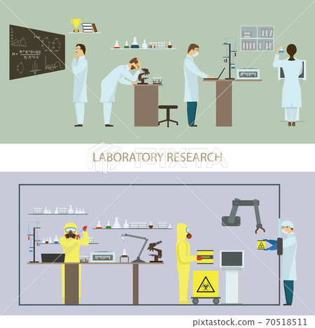 Laboratory Research by Group of Scientists. Laboratory Research by Group of Scientists. 70518511