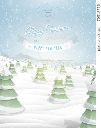 Christmas greeting template vector illustration. Christmas greeting template vector illustration. 70518716