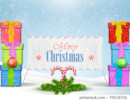 Christmas banner vector illustration. 70518726