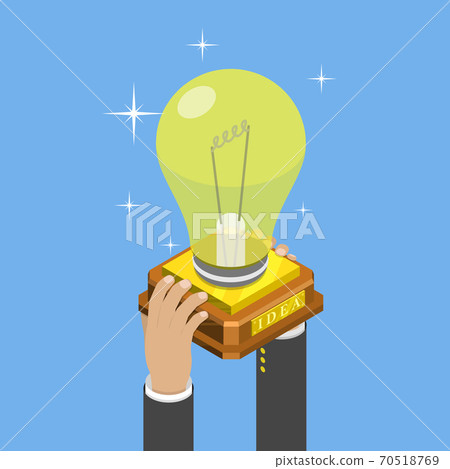 Big idea isometric flat vector concept. 70518769