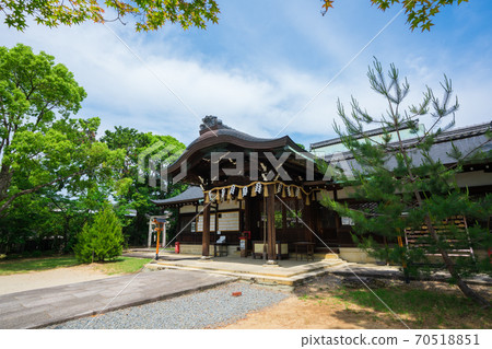 京都新吉神宮的鮮綠色 京都新吉神宮的鮮綠色 70518851