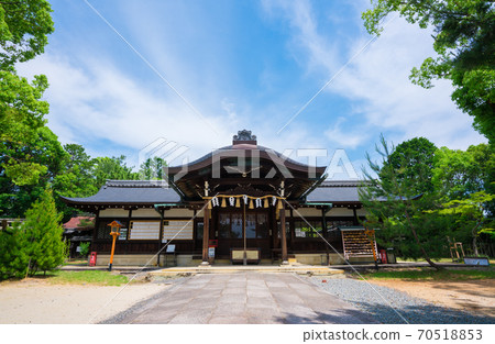 京都新吉神宮的鮮綠色 京都新吉神宮的鮮綠色 70518853