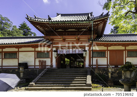 奈良縣奈良市Temukaiyama Hachimangu神社 奈良縣奈良市Temukaiyama Hachimangu神社 70519692
