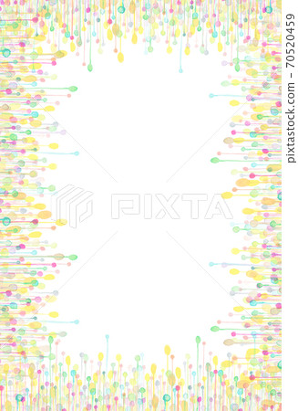 背景材料，水彩紋理，多彩框架 70520459